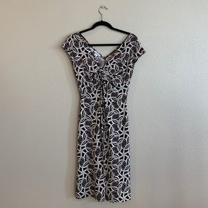 Lady Hathaway Brown+Cream Dress